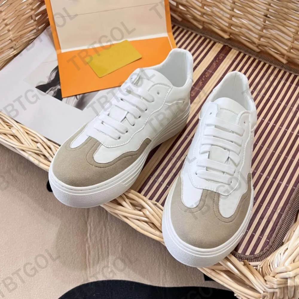 Groovy Platform Sneaker: Designer Embossed Women's Lace-Up Shoes with Box