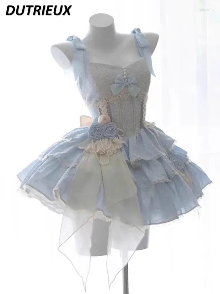 sachin and babi light blue dress Edwardian Girls Empire Dress With Surplice Waist Sewing Pattern