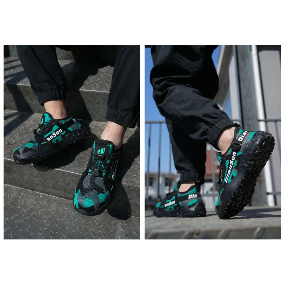 Steel Toe Summer Work For Men Construction Sneakers Light Breathable Safety Boots Anti Puncture Working Shoes Ddmysaturn_voghion.com