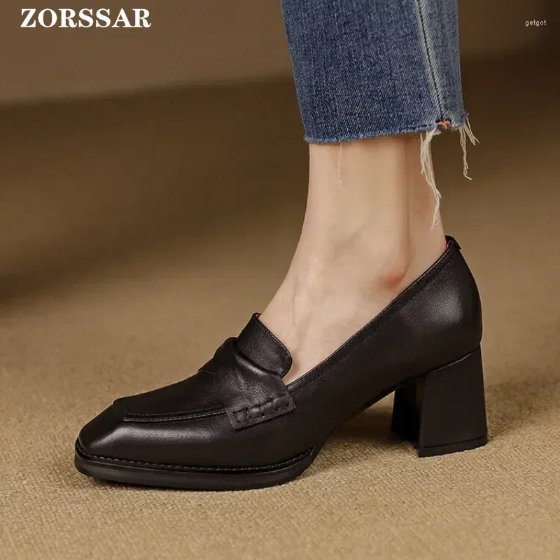 Loafers Outfit Moccasin High Heels Women's Patent Leather Platform