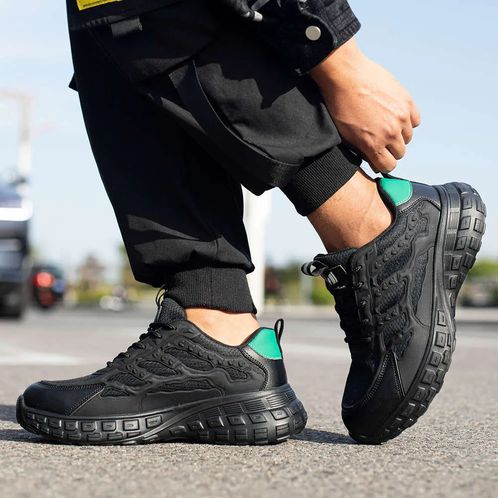 Hochwertige, sichere Arbeitsschuhe für Herren mit atmungsaktiver Stahlkappe, durchtrittsicher, rutschfest und ideal für den Alltag._voghion.com