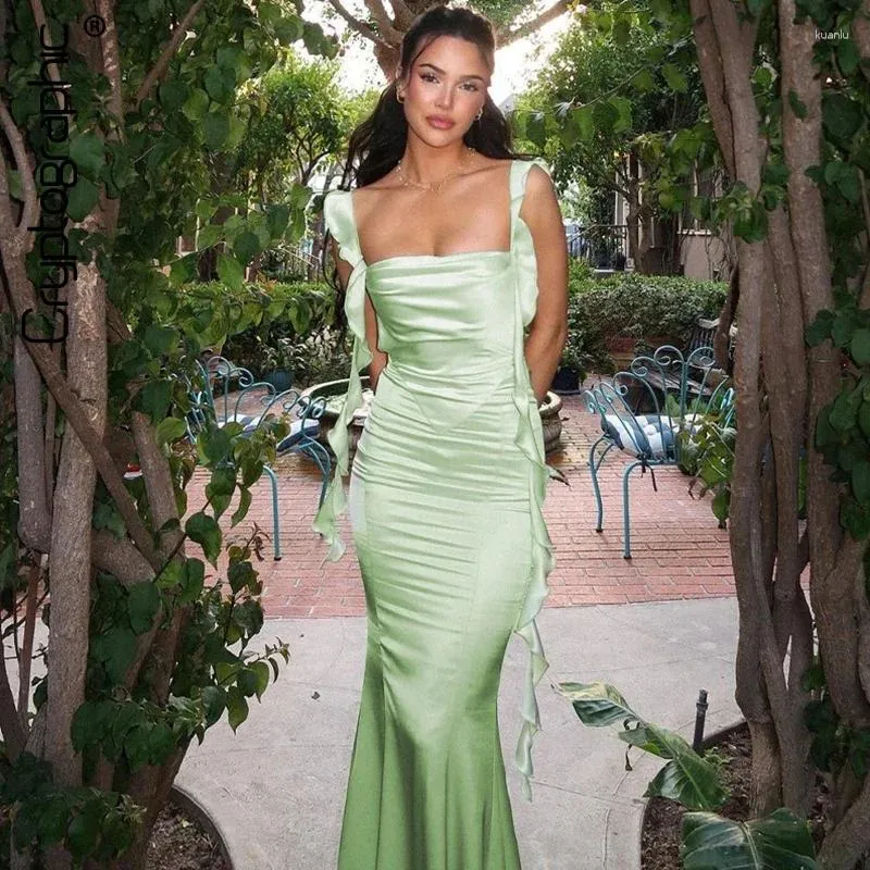 Fairycore Ribbon Backless maxi dress - Elegant Sleeveless Gown for Casual, Party, Club Wear