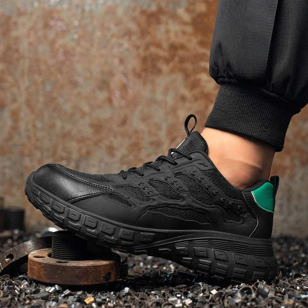 Hochwertige, sichere Arbeitsschuhe für Herren mit atmungsaktiver Stahlkappe, durchtrittsicher, rutschfest und ideal für den Alltag._voghion.com