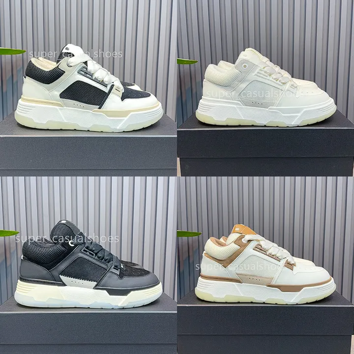 MA2 Leather Platform Sneakers for Men and Women, Breathable Mesh ...