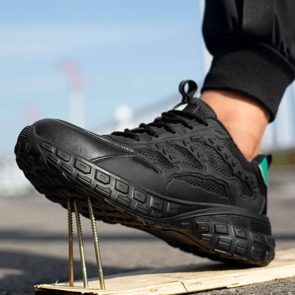 Hochwertige, sichere Arbeitsschuhe für Herren mit atmungsaktiver Stahlkappe, durchtrittsicher, rutschfest und ideal für den Alltag._voghion.com