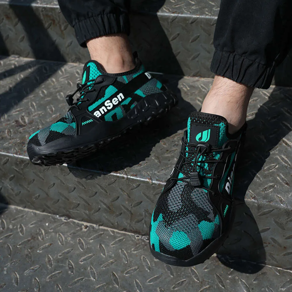 Steel Toe Summer Work For Men Construction Sneakers Light Breathable Safety Boots Anti Puncture Working Shoes Ddmysaturn_voghion.com