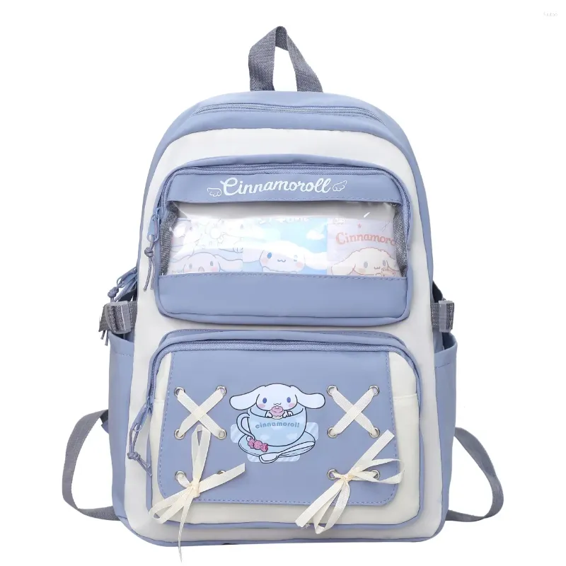 Cute Cartoon Waterproof Student Schoolbag Large Capacity Padded Shoulder School Backpack for Clow M