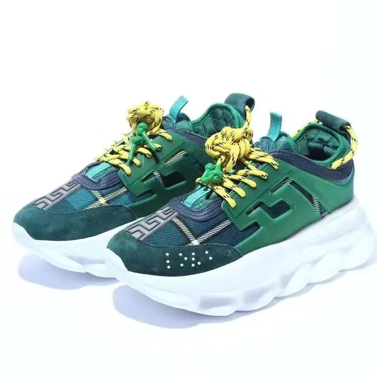 Italy Reflective Tech Sneakers: Height Reaction Greca Casual Shoes