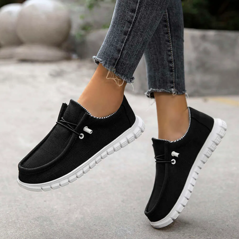 Casual Flat Shoes Casual Slip Ons Womens Women's Canvas Loafers: New  Arrival Comfortable Flat Shoes For Summer Autumn, Fashion Casual Slip-Ons, 