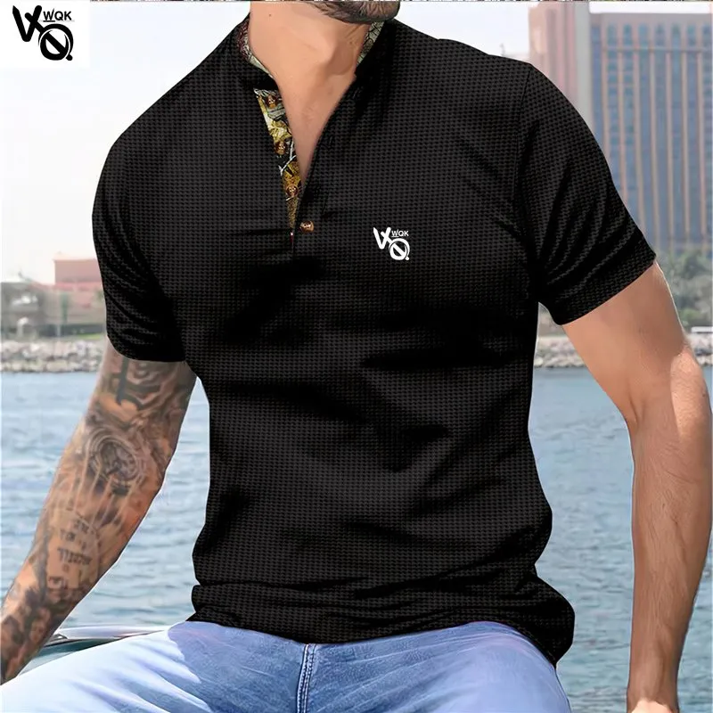 DHgate.com:VQWQK Short-Sleeved Polos: High-Quality Printed
