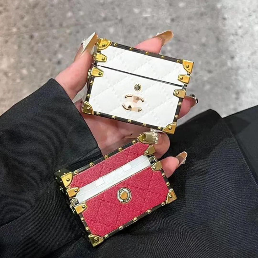 Leather Airpods Pro Case Cover Anti Scratch, Protective, Navy Blue