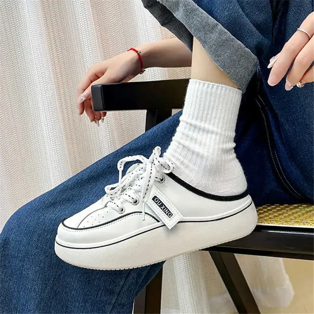 Womens Backless Mesh Running Sneakers: Breathable Tennis Shoes for - Main Image