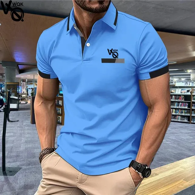 DHgate.com:VQWQK Mens Minimalist Polo Shirt: Casual Short