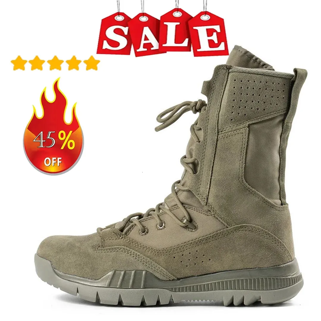 Mens Outdoor Combat Boots Mountain Training Shoes Lightweight ...
