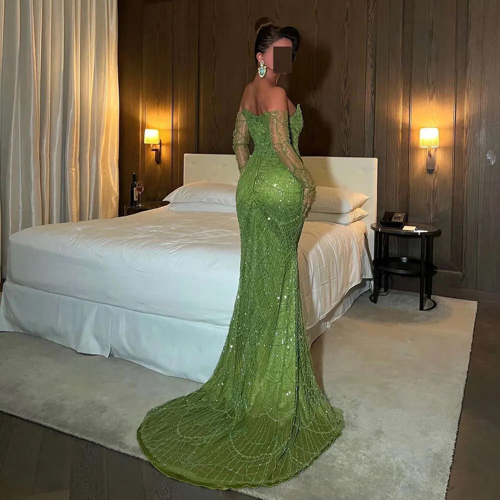 green dress with gloves Strapless Glitter Stretch Gown With Gloves 6 / Ocean Blue main image 1