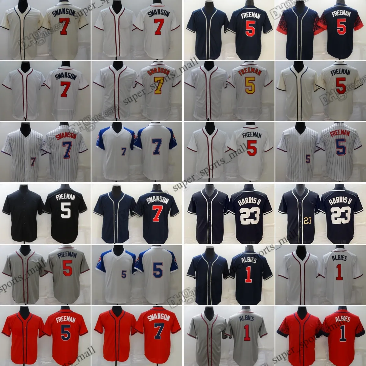 Austin Riley Jersey, MLB Baseball Jersey, Men's Stitched Jersey, Acuna ...