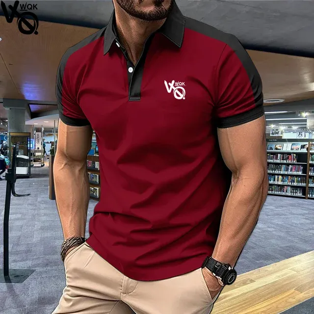 DHgate.com:VQWQK Mens Minimalist Polo Shirt: Casual Short