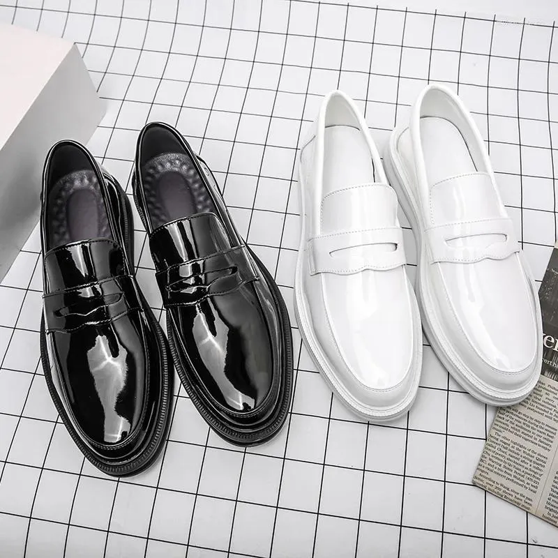 Casual schoenen voor heren, formele loafers maat 38-45, comfortabele herenschoenen, modieuze witte schoenen met kwastjes, geschikt voor bruiloften._voghion.com