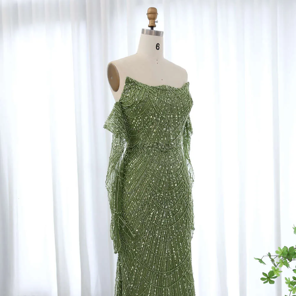 green dress with gloves Eli Emerald Gloves, M/L main image 0