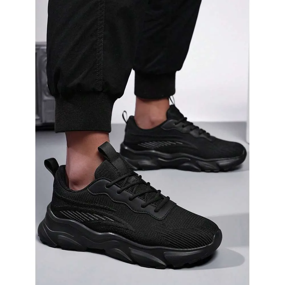 Comfortable Men S Breathable Non Slip Durable Solid Color Running Athletic Shoes Casual Ddmysaturn_voghion.com