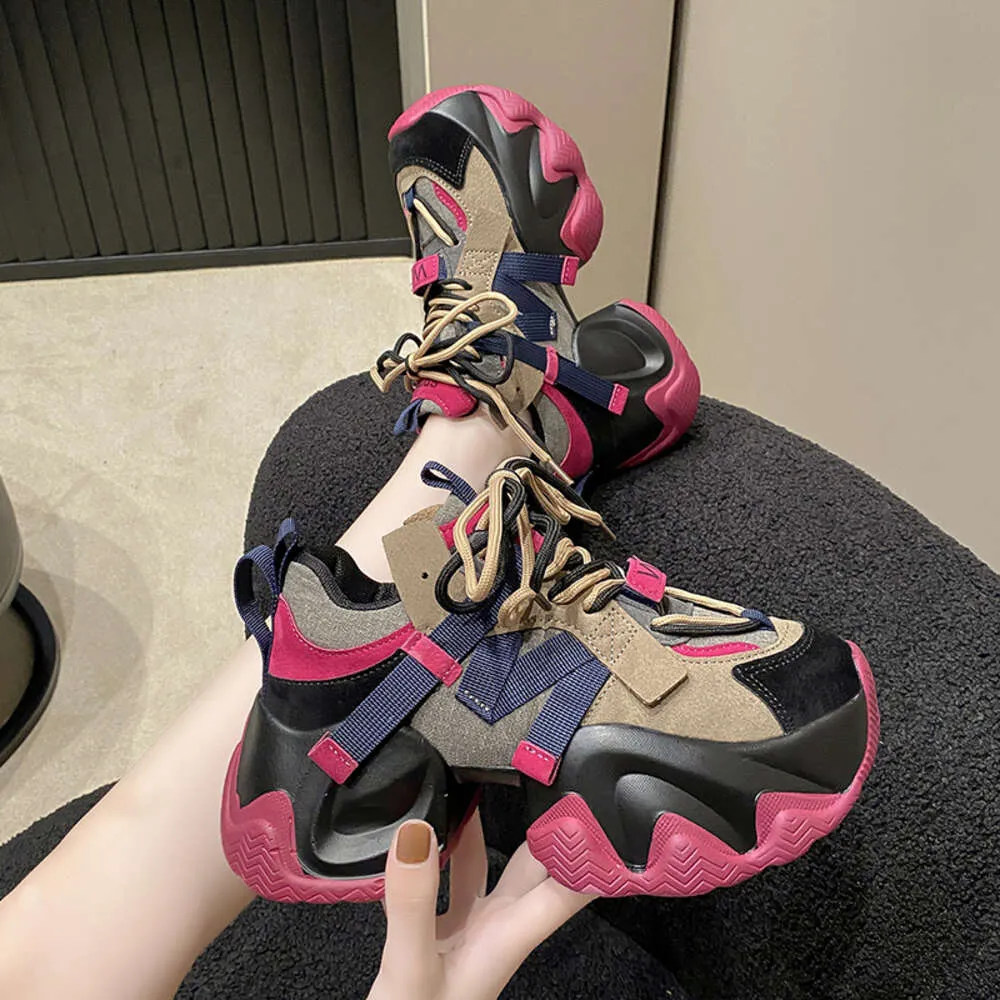 Autumn Womens New Breathable High Platform Shoes Woman Ladies