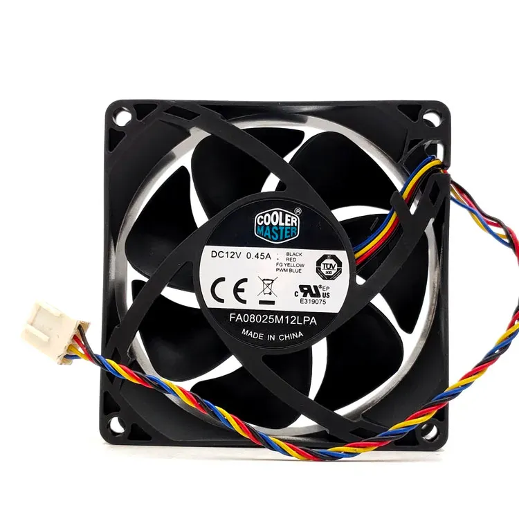 Cooler Master 80mm Fan PWM Cooling Case Fan, 80mm Computer CPU