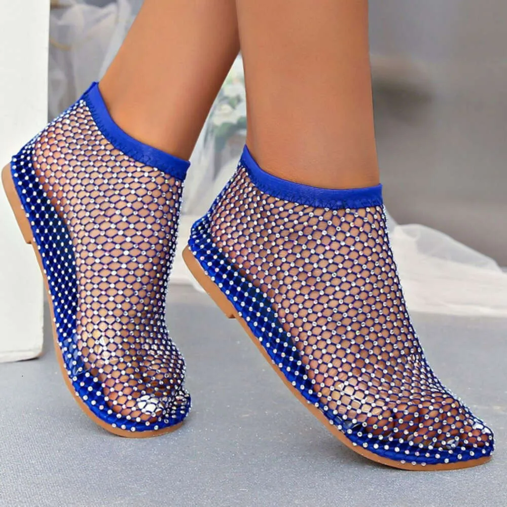 Save Big on Bulk Fishnet Sandals Summer Fishnet Slippers Women Mesh Flat  Slides With Shiny Detail Outdoor Beach Sandals Size 35 42 | Best Deals on  ..., image size:1000x1000