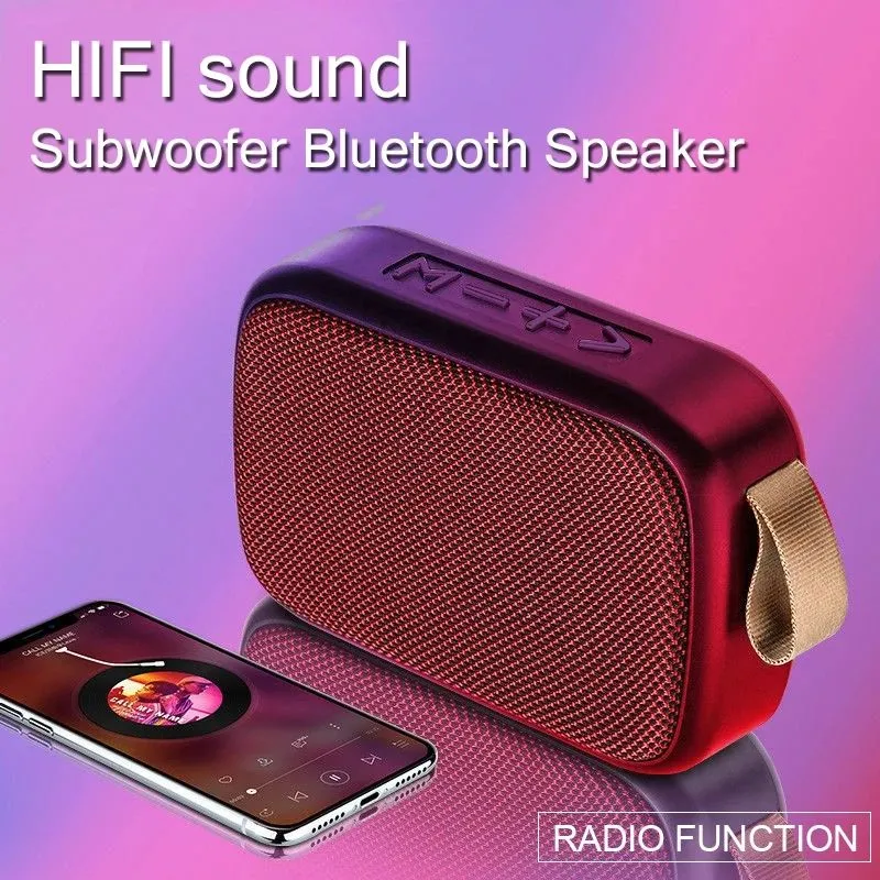 Wireless Bluetooth Speaker Mini Subwoofer with TF Card Support up to ...