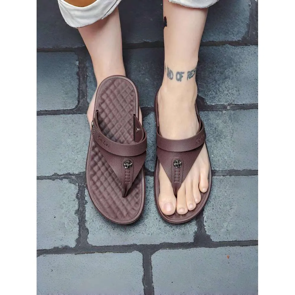 S Anti Men Slip Beach Slippers Summer Indoor Outdoor Open Toe Sandals Ddmysaturn_voghion.com