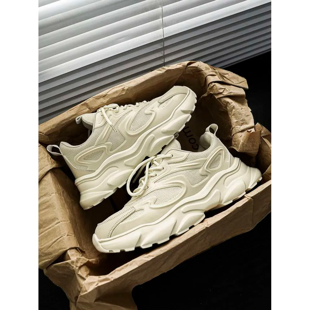 Pre Men S Tied Minimalist Style Breathable Mesh Sneakers Outdoor Sports And Daily Wear With Thick Soles Ddmysaturn_desvips.com