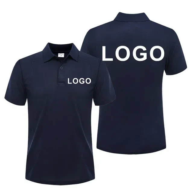 Embroidery Polo Shirt Breathable Short Sleeve Custom Logo Design