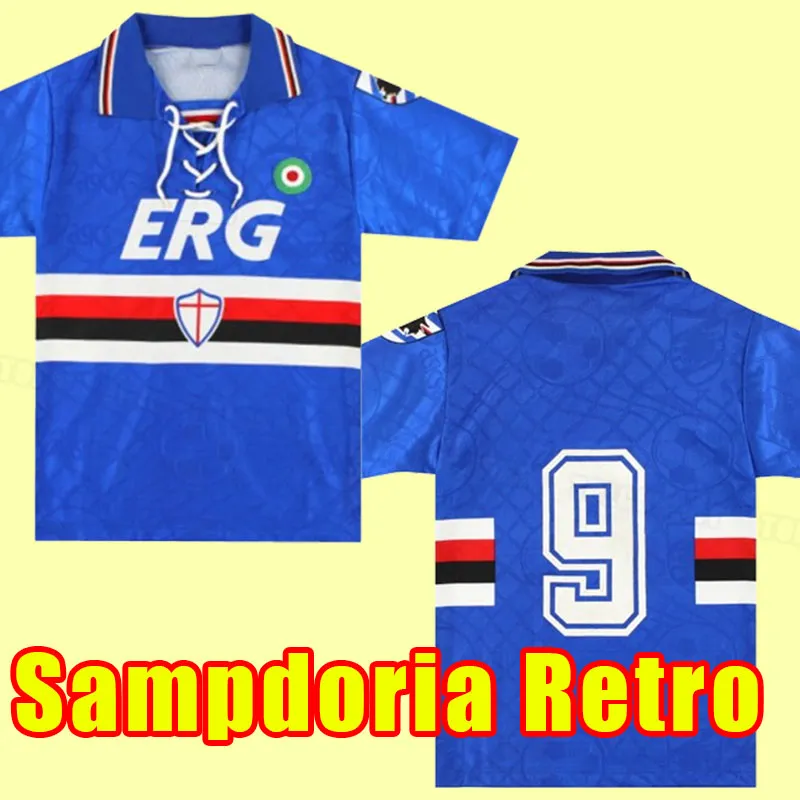 Sampdoria サンプドリア1994-1995 Awayサッカーユニフォー厶 1994 1995 Sampdoria Classic Football Shirts Vintage Old Jerseys