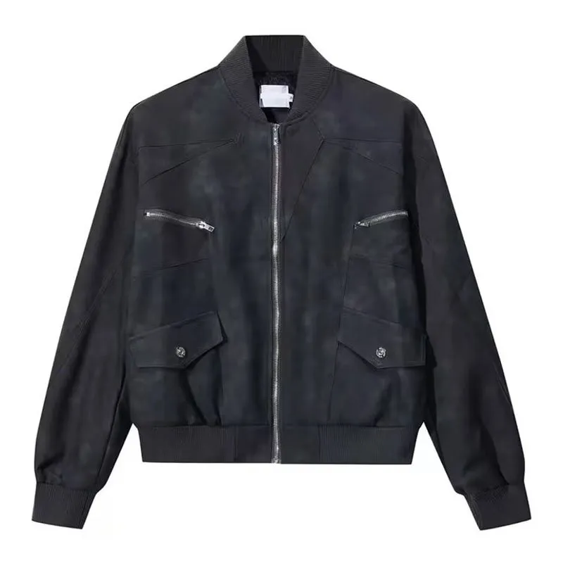 Bomber Jackets Baseball Jacket Men's Letterman Jacket Vintage Baseball  American College Varsity Leather Bomber