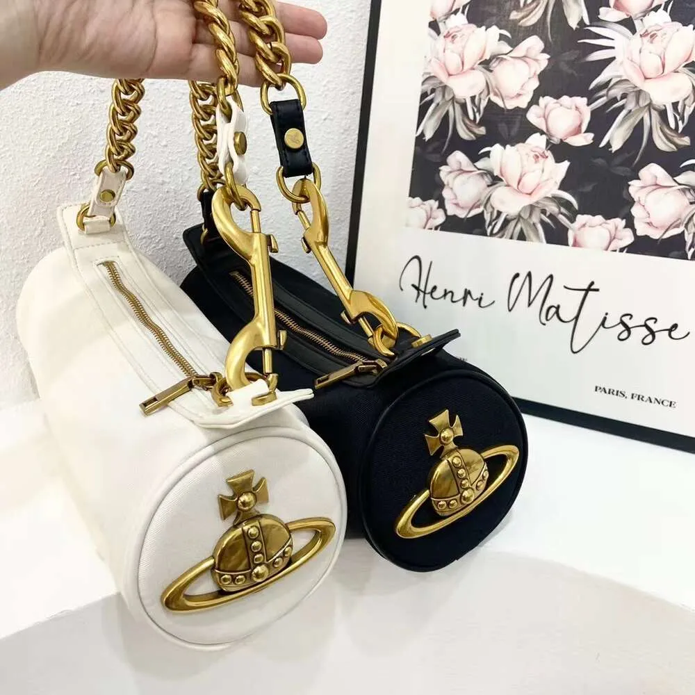 Designer Viviane Westwood Bag Vivvienne Womens Cylindrical Thick