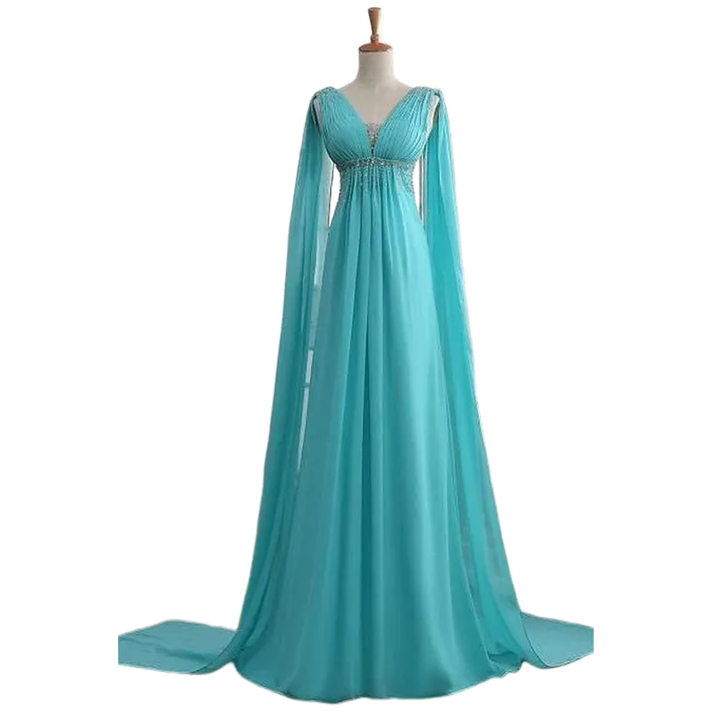 Chiffon A-Line Evening Dress with Empire Waist Plus Size Prom Dress for Pregnant Women Formal Gown with Capped Sleeves from Dhgate Evening Dresses - price 121.86 Chiffon A-Line Evening Dress with Empire Waist Plus Size Prom Dress for Pregnant Women Formal Gown with Capped Sleeves from Dhgate Evening Dresses - price 121.86