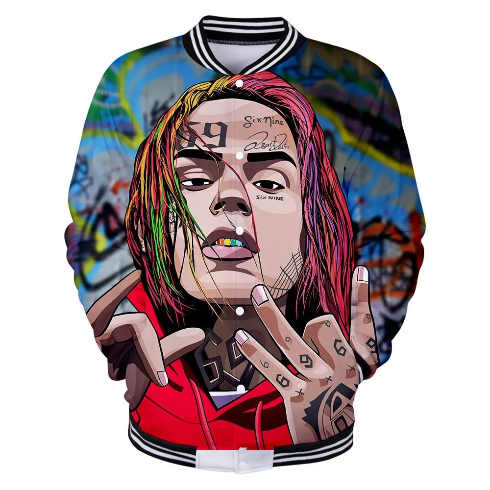 DHgate.com:Mens Oversized 3D Print Rapper Tekashi 6ix9ine