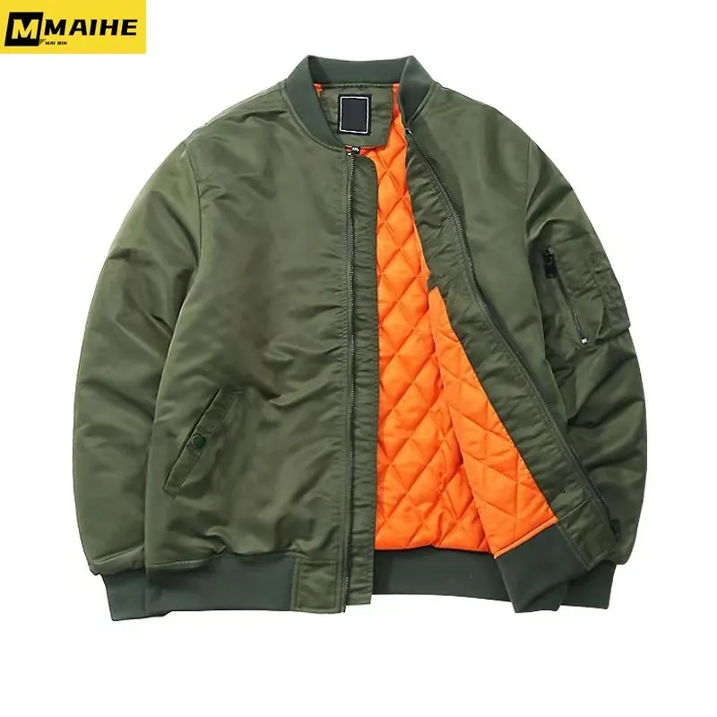 MA-1 Flight Bomber Jacket Men's Casual Military Windproof Zipper