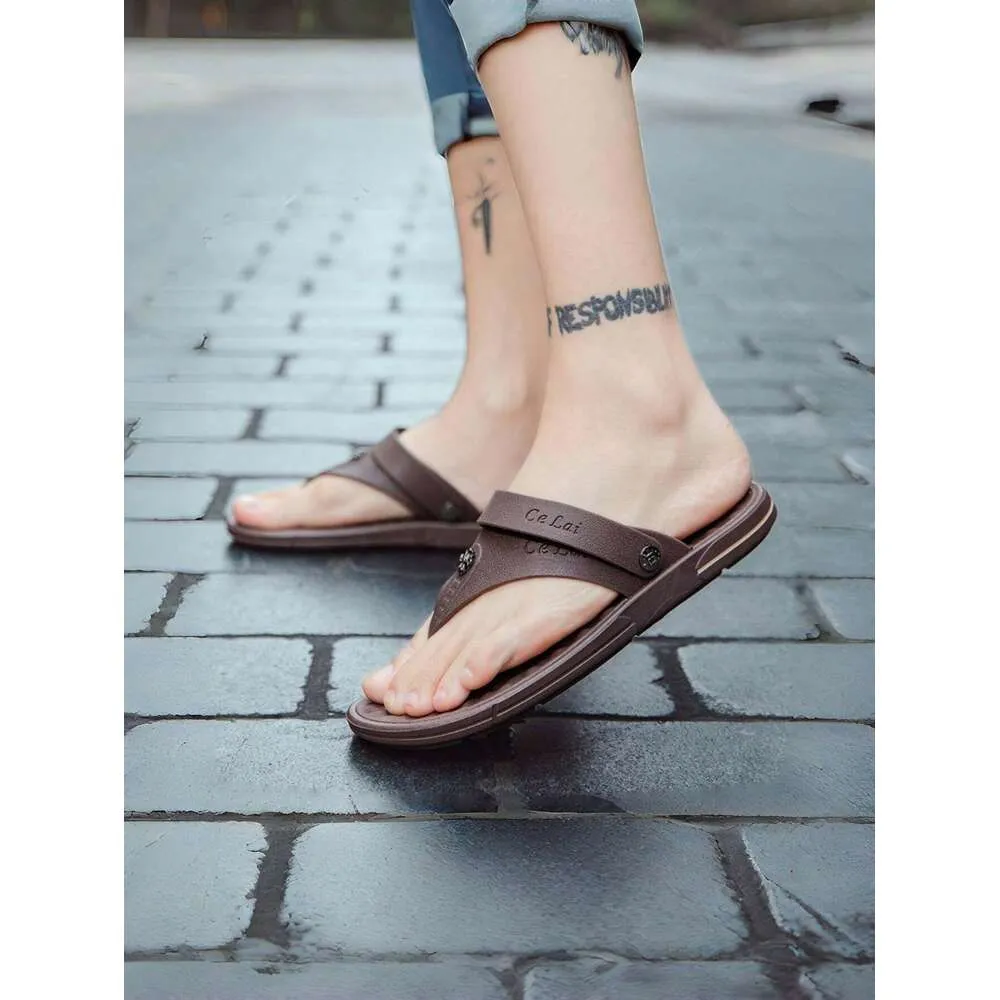S Anti Men Slip Beach Slippers Summer Indoor Outdoor Open Toe Sandals Ddmysaturn_voghion.com
