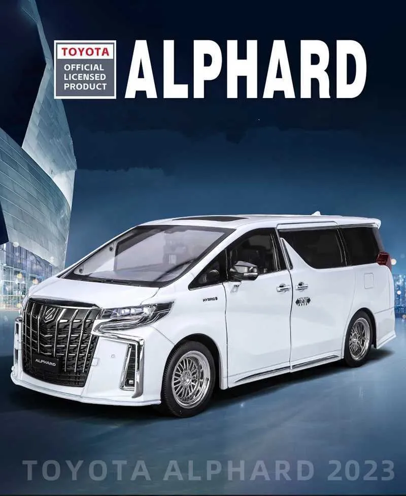 Diecast Model Cars 1/18 Toyota Alphard MPV Alloy From