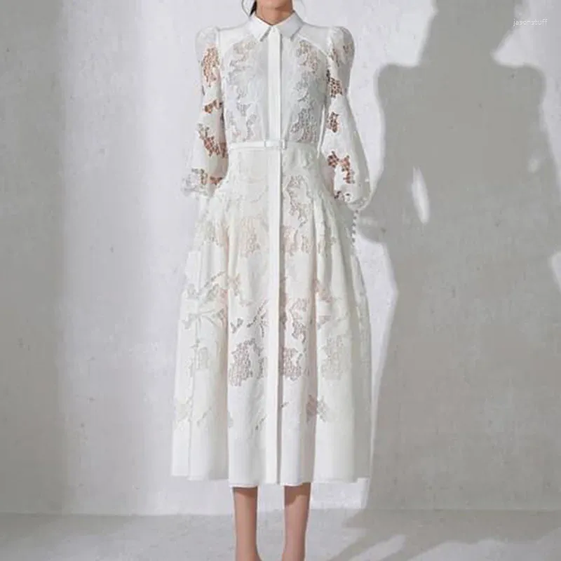 sachin and babi light blue dress White Embroidered Dress main image 0