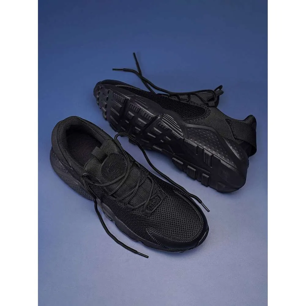 Tênis Masculino de Corrida com Cadarço e Patch Decorativo com a Letra S - Ddmysaturn_voghion.com