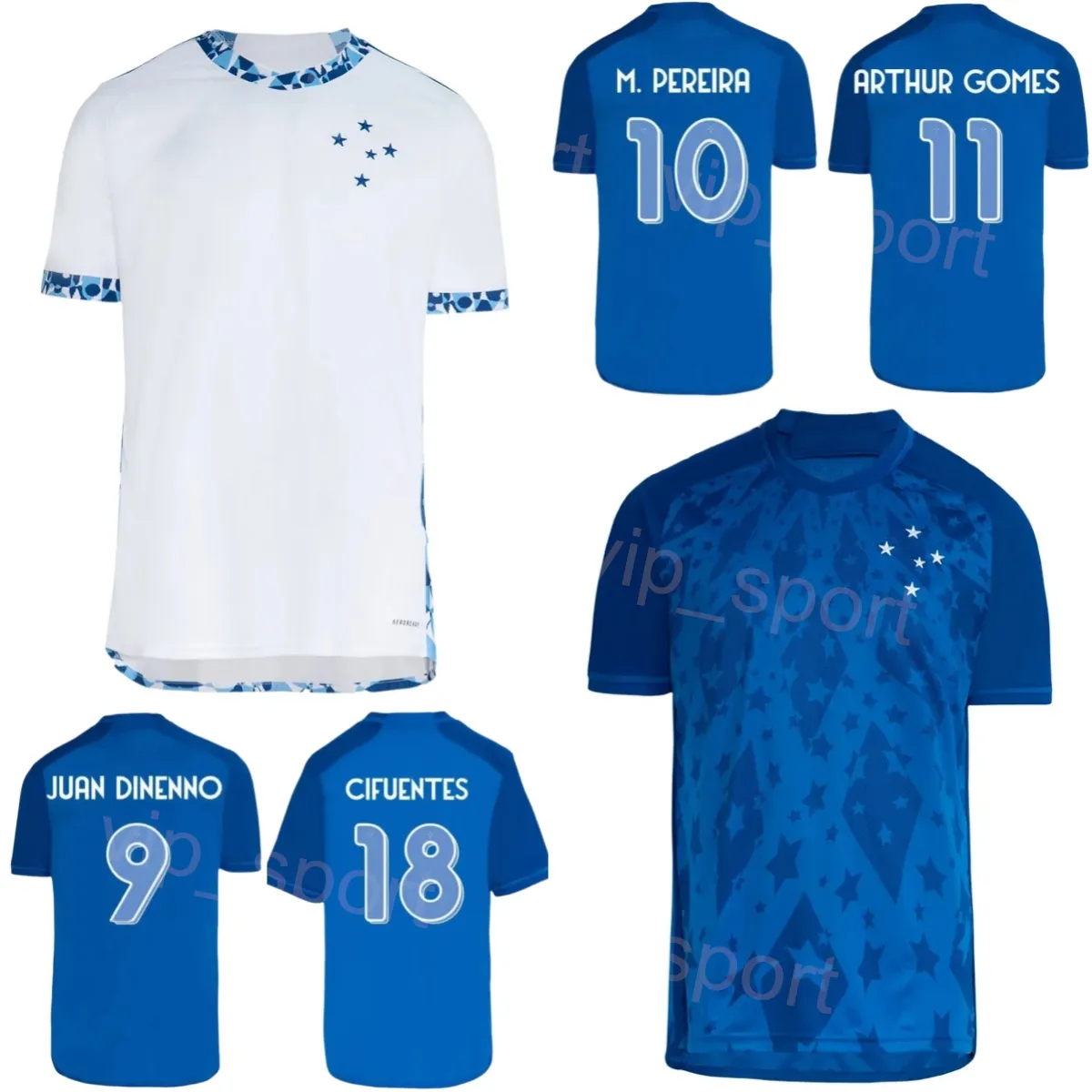 24-25 Cruzeiro Soccer Jersey: Club Legend 7, 8, 10, 11, 16