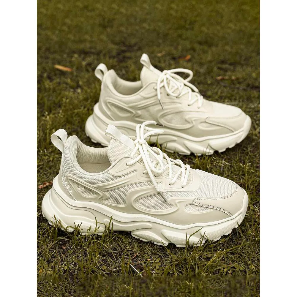 Pre Men S Tied Minimalist Style Breathable Mesh Sneakers Outdoor Sports And Daily Wear With Thick Soles Ddmysaturn_desvips.com
