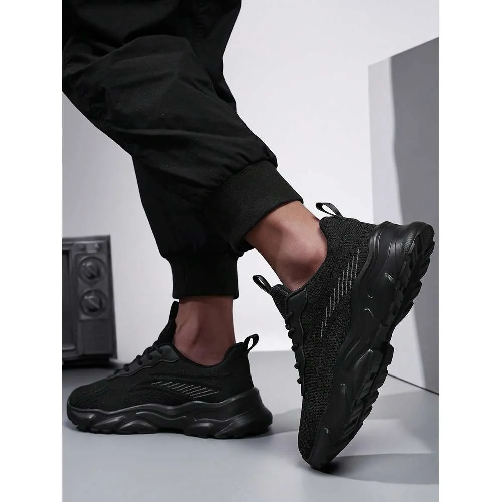 Comfortable Men S Breathable Non Slip Durable Solid Color Running Athletic Shoes Casual Ddmysaturn_voghion.com