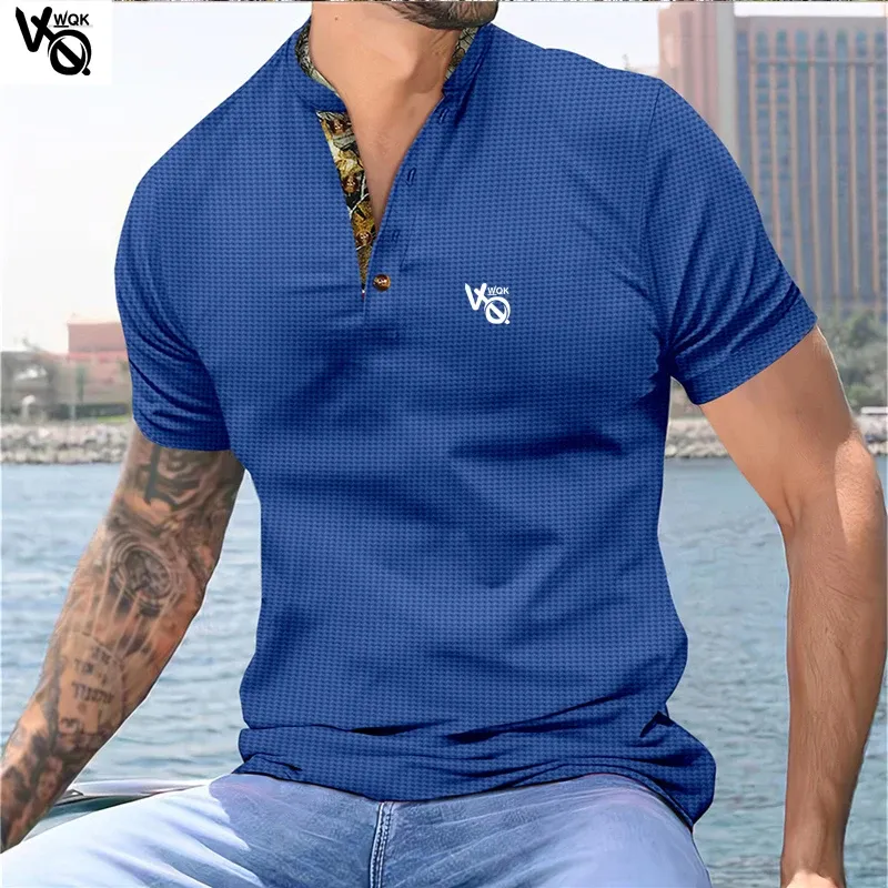 DHgate.com:VQWQK Short-Sleeved Polos: High-Quality Printed