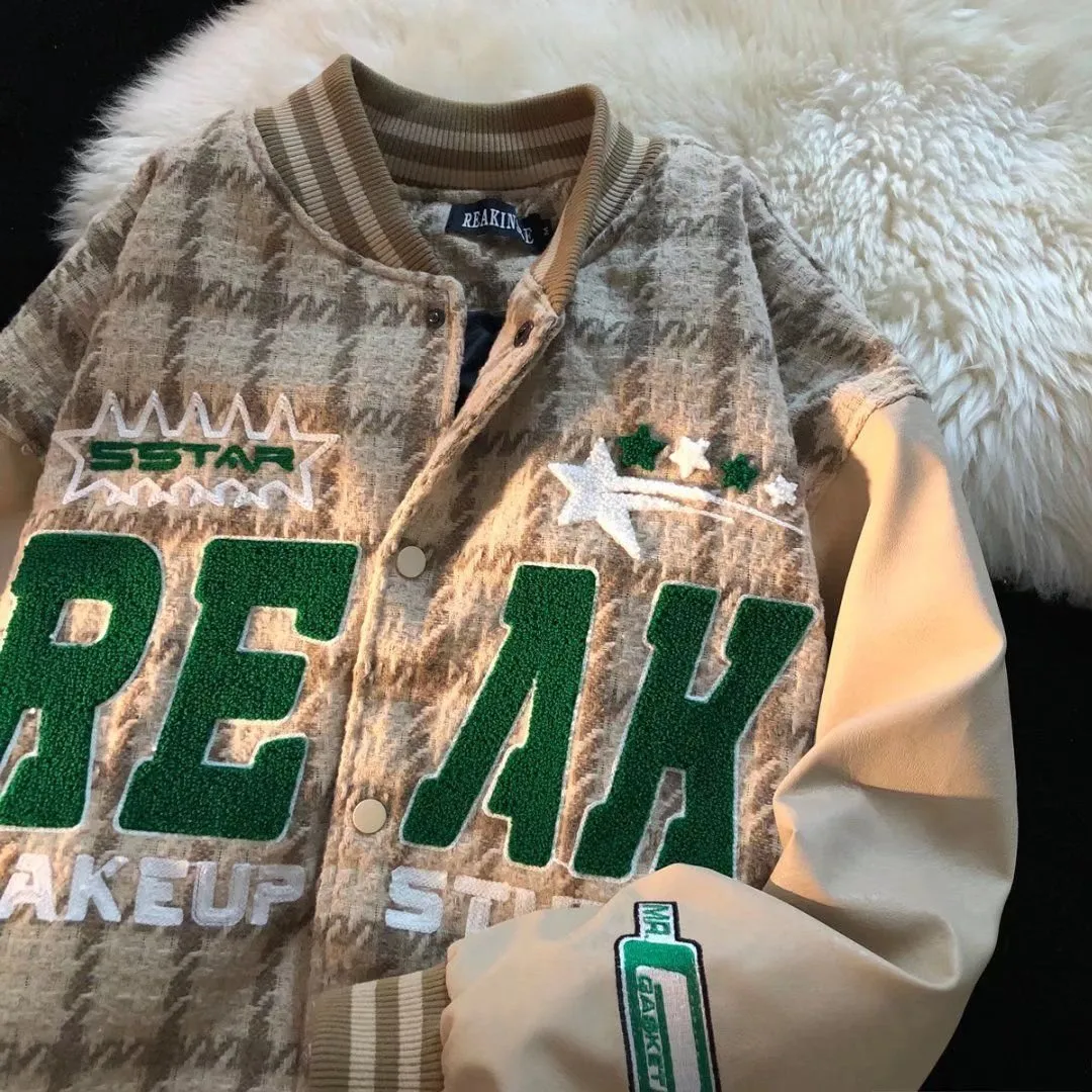 J Crew Sherpa Baseball Jacket Houndstooth Small Fragrance