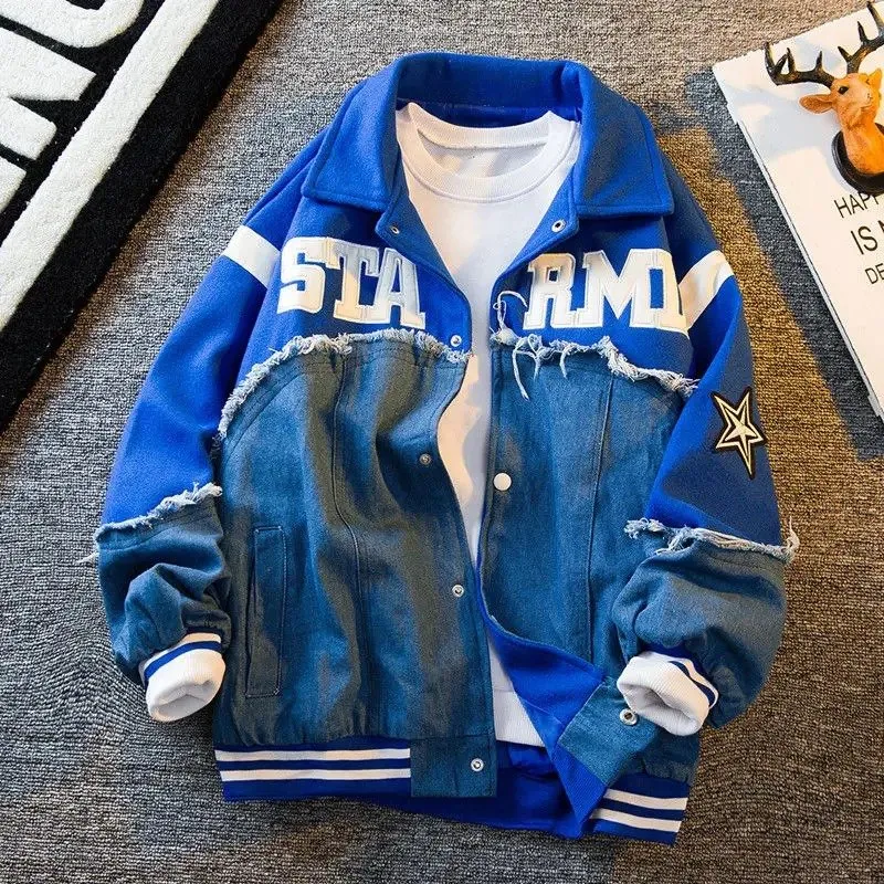 DHgate.com:American Denim Jacket with Embroidered Stitching