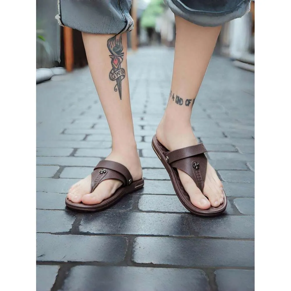 S Anti Men Slip Beach Slippers Summer Indoor Outdoor Open Toe Sandals Ddmysaturn_voghion.com
