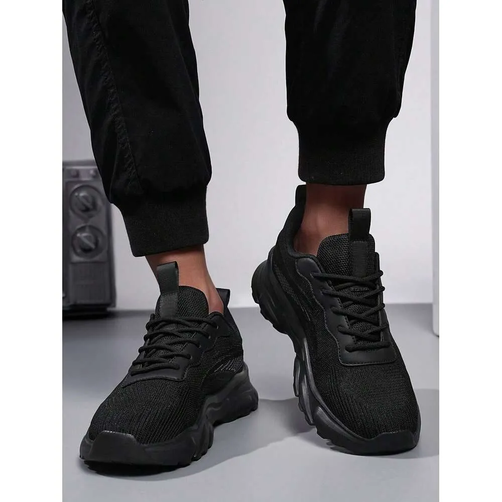 Comfortable Men S Breathable Non Slip Durable Solid Color Running Athletic Shoes Casual Ddmysaturn_voghion.com