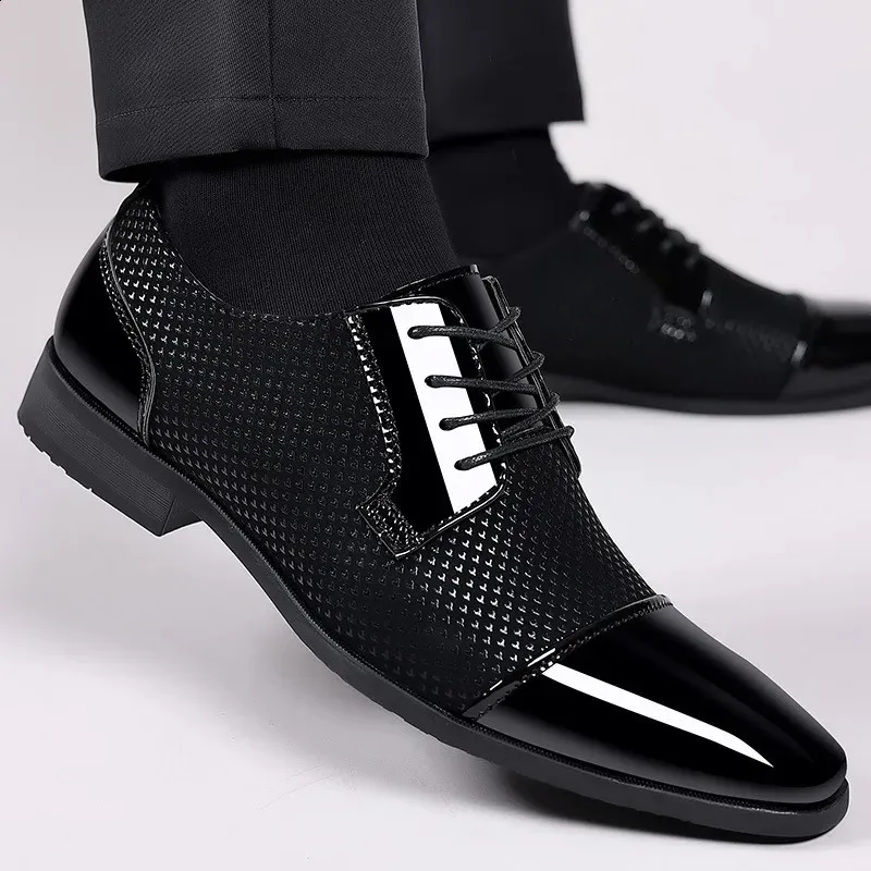 Oxford Shoes for Men Patent Leather Lace Up Formal Black Dress Shoes for  Wedding Party from Dhgate Dress Shoes - price 49.85
